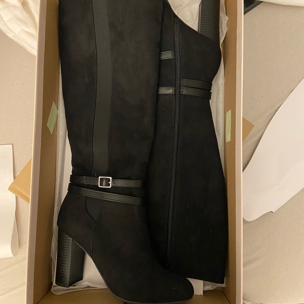 Black High Heel - Knee High Boots